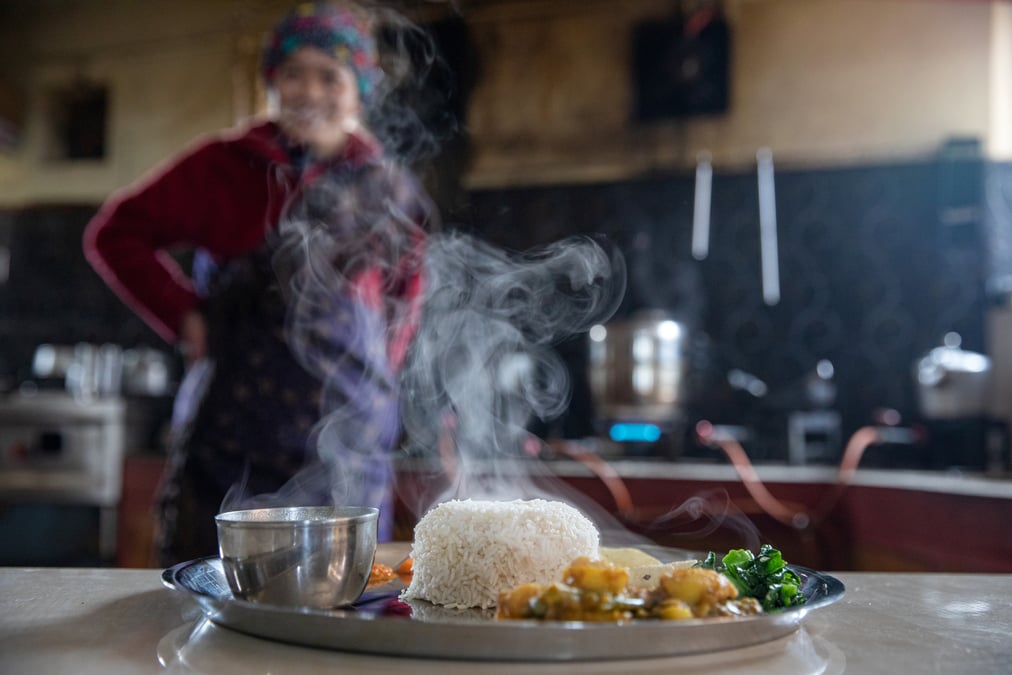 A rich source of carbohydrate, protein, vitamins, fibre and other minerals, dal bhat can make for a balanced diet. All photos: Jana Ašenbrennerová