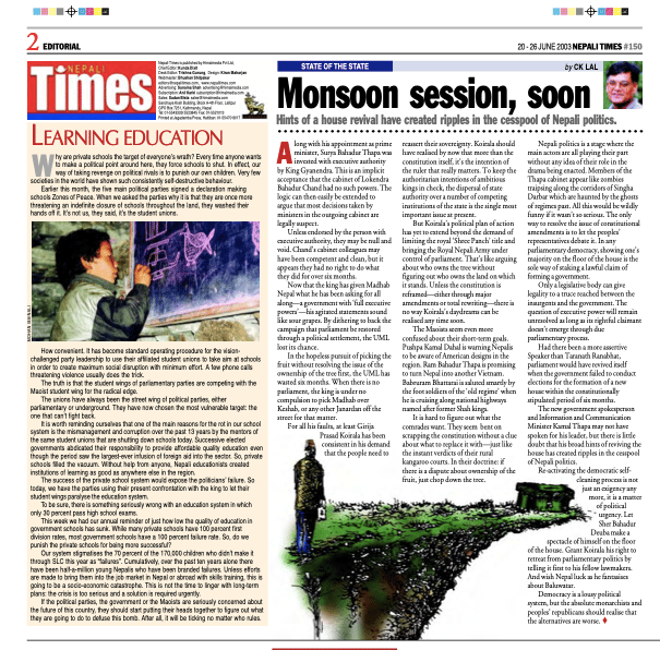 Issue #150 20-26 June 2003