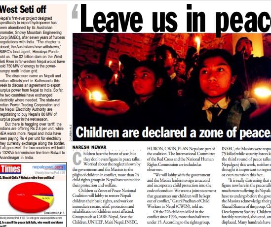Nepali Times issue #159 22-28 August 2003
