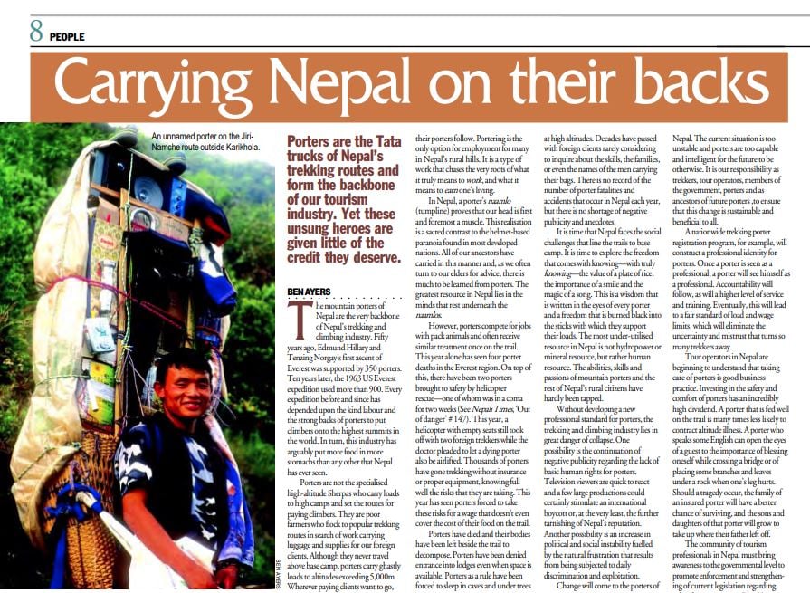 Carrying Nepal