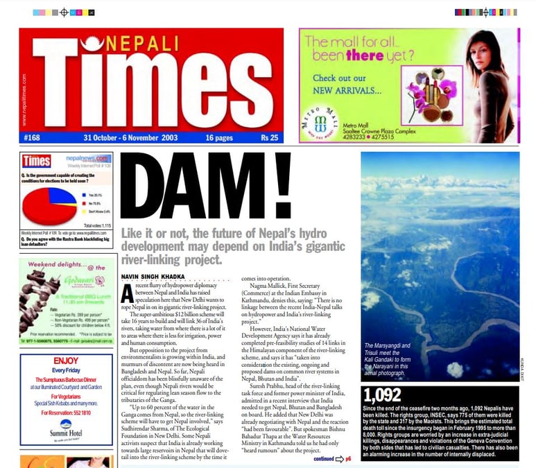 Nepali Times issue #168 31 October – 6 November 2003