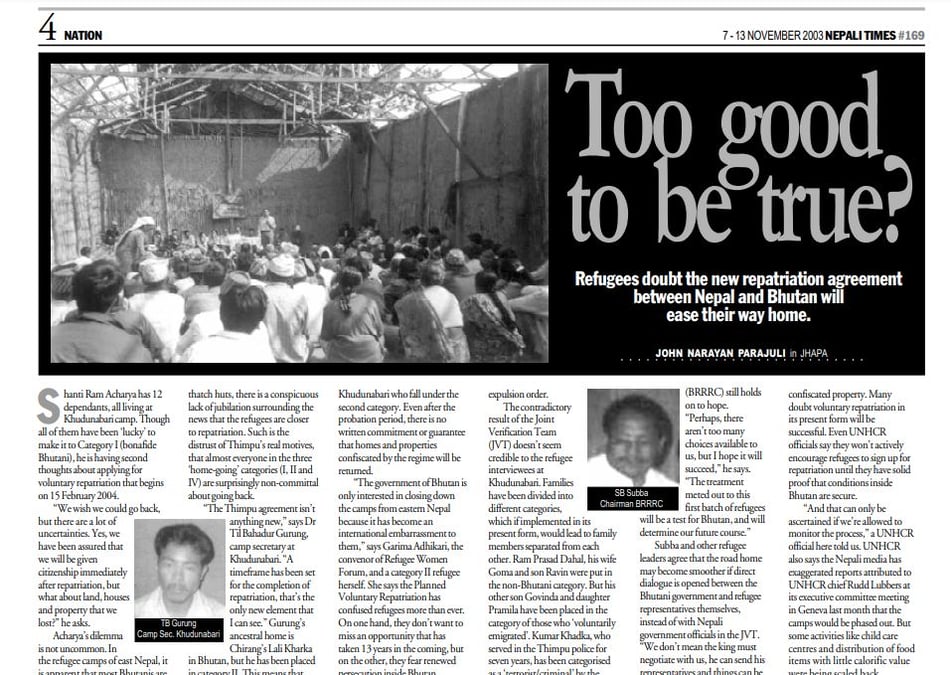 Nepali Times issue #169 7-13 November 2003