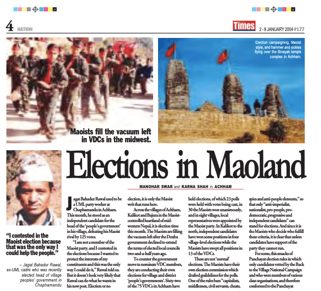 Nepali Times issue #177 2-8 January 2004