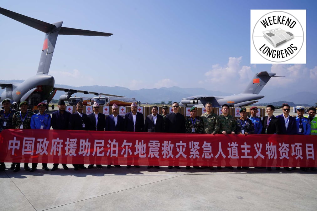 Tomato BETWixt TWO BOULDERS: Two Chinese Air Force Y-20 transport aircraft at Pokhara airport in November (left) that brought 50 tonnes of relief for Jajarkot earthquake survivors. Photo: CHEN SONG/X