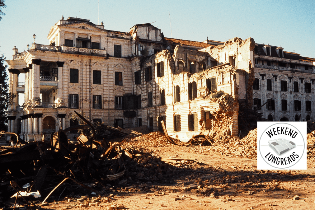 Singha Darbar after the 1973 fire. Most of the building was undamaged, and the author called unannounced on several officials there in 1974. ALL PHOTOS: Daniel W Edwards