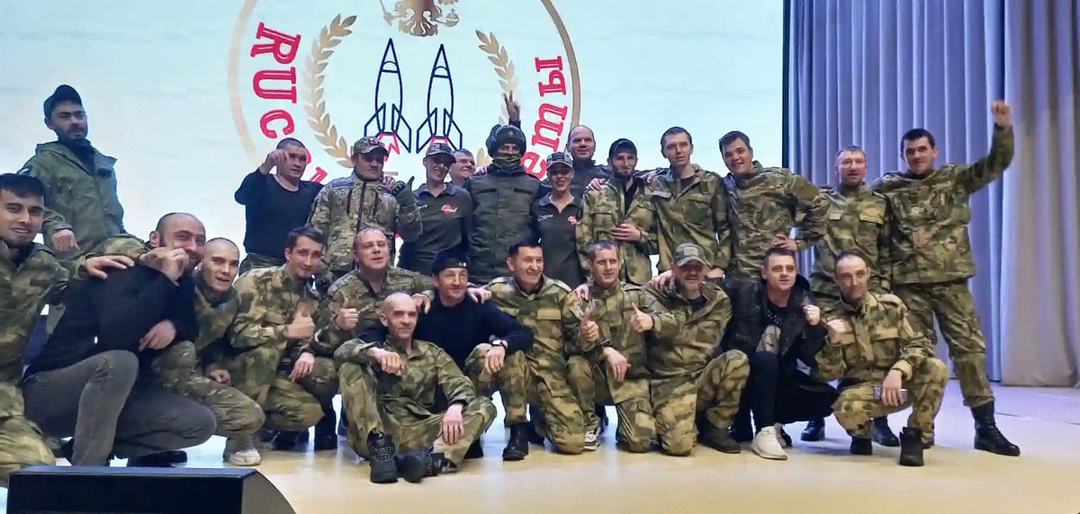 Nepalis in the Russian Army.