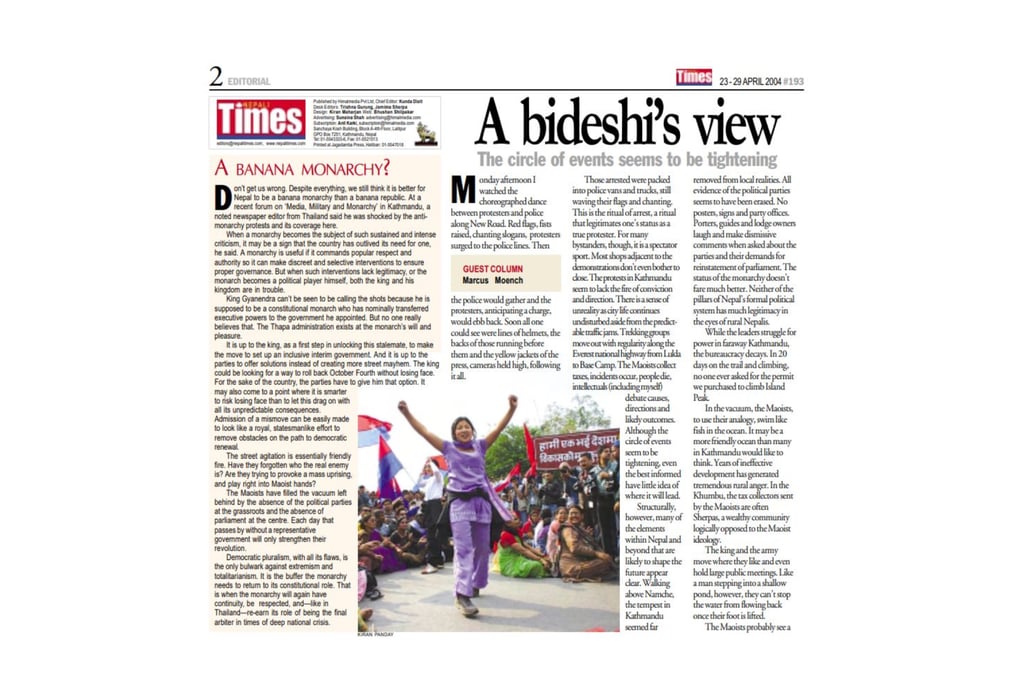 Nepali Times issue #193 23-29 April 2004