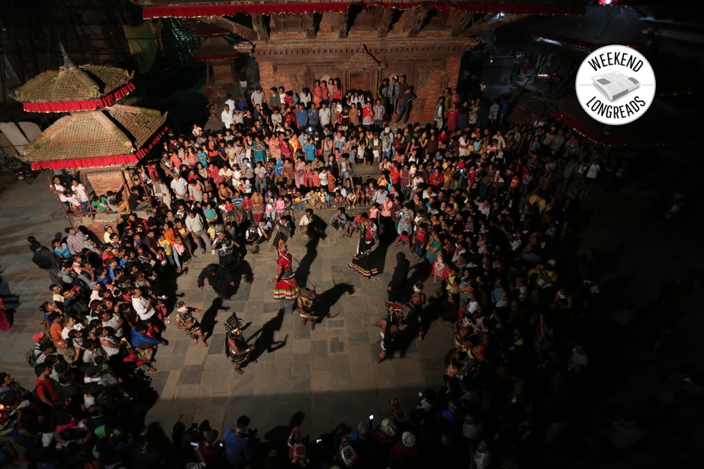 Ritual street performances are an integral part of the festival. All Photos: ALOK SIDDHI TULADHAR