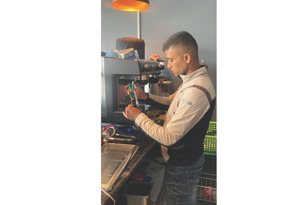 WHAT'S BREWING: Santosh Timalsina started training in coffee machine repairs even before returning from Korea, and now runs a successful business in Nepal.