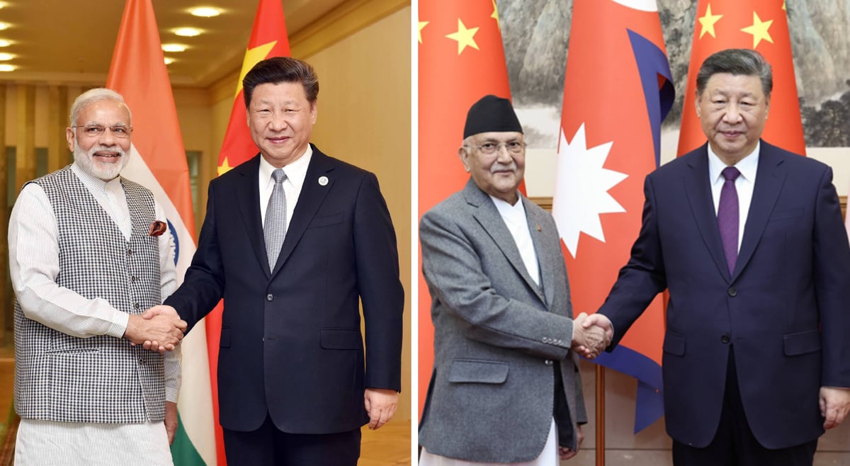 Photo: PRESS INFORMATION BUREAU, INDIA (LEFT), MINISTRY OF FOREIGN AFFAIRS, CHINA (RIGHT).