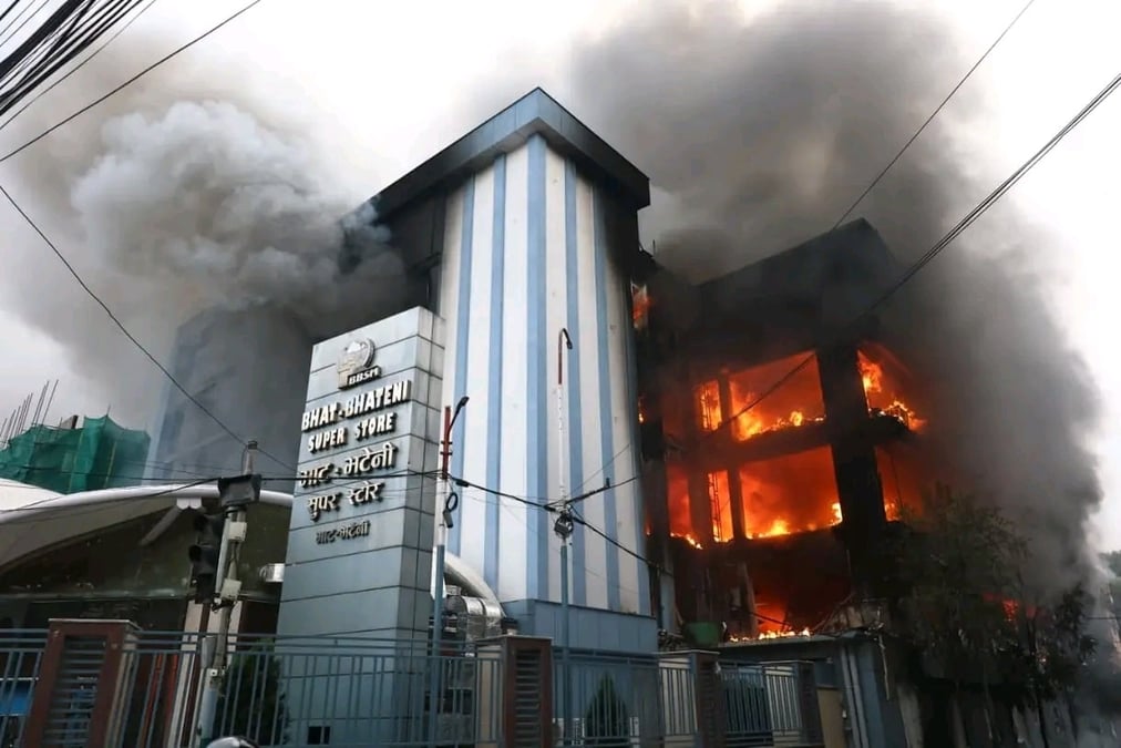 Bhat-Bhateni burning