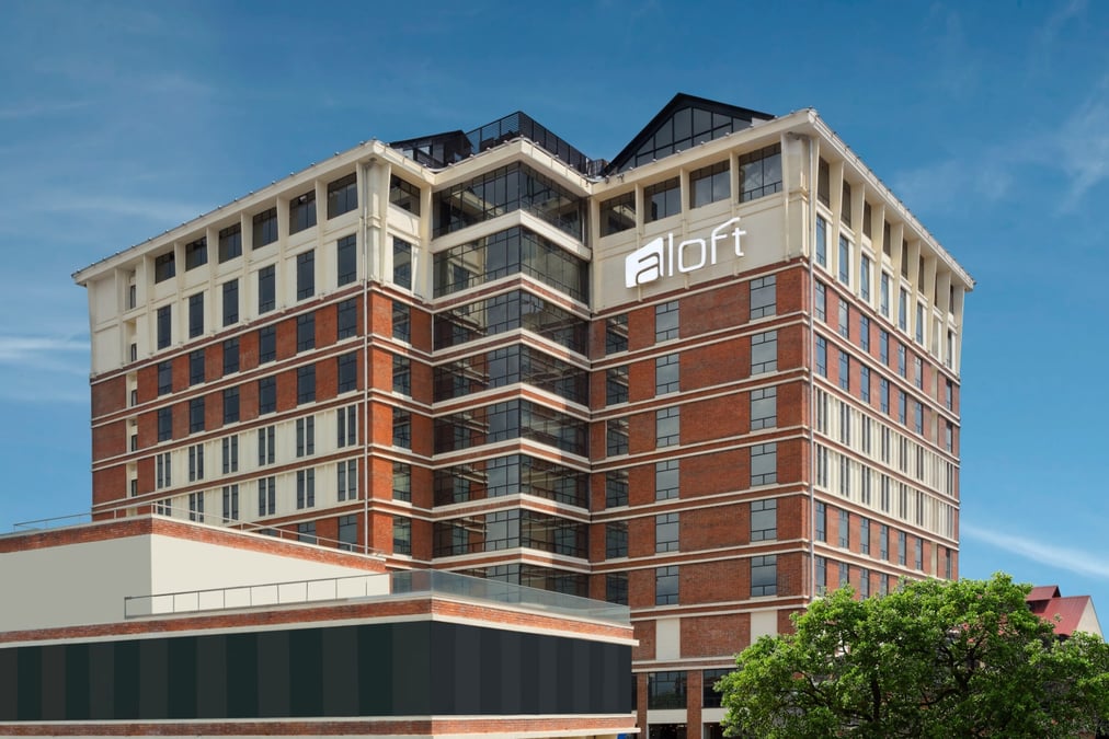Aloft on top