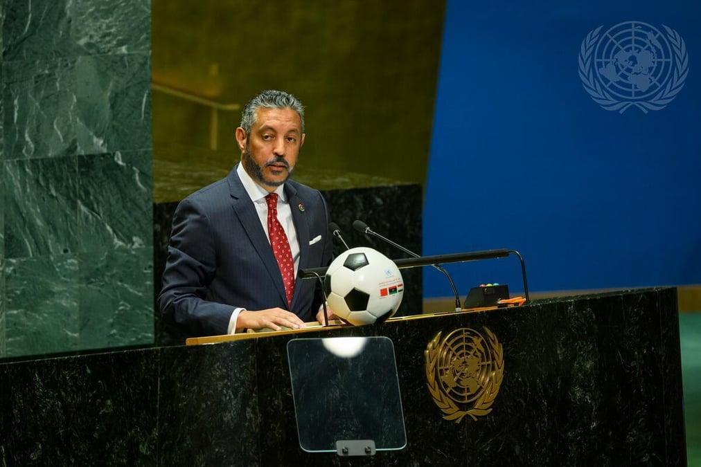 GOAL: The UN General Assembly recently adopted a resolution to designate 25 May as World Football Day, but does not want any more 'days'. Photo: LOEY FELIPE / UN