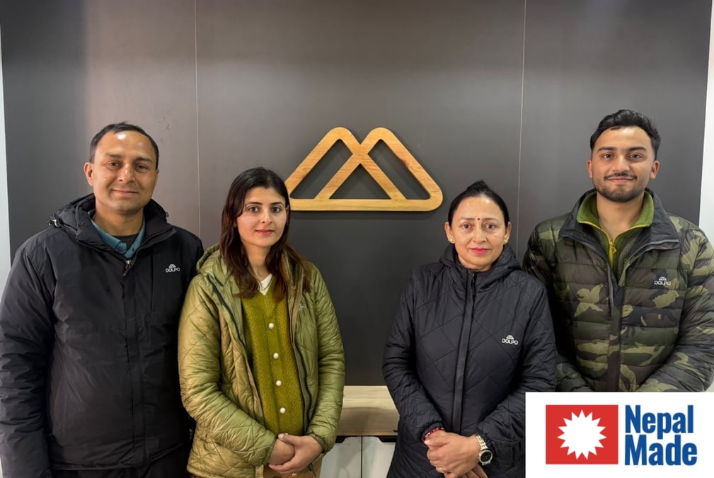 Deepak Acharya (left) with his wife, sister, and nephew. Photo courtesy: DEEPAK ACHARYA