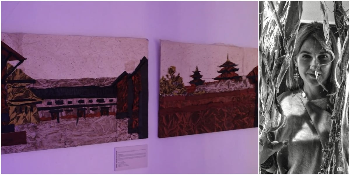 Paper House series by Russian artist Liudmila Rozvodovskaya (right).