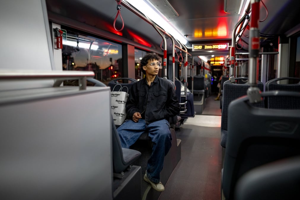 HOME AWAY FROM HOME: Prabesh returning from his late night shift from work in Aarhus.