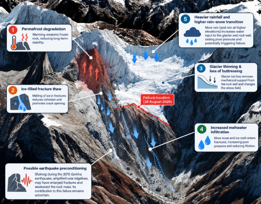 Climate warming set off Nepal disaster: Report
