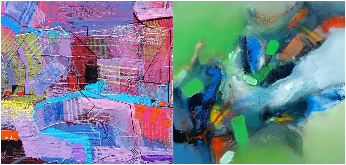 Depicting the human psyche in mixed media
