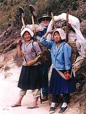 Sisters on a long march