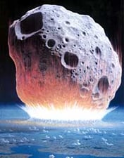 Look out, the earth is going to get hit by a haemorrhoid