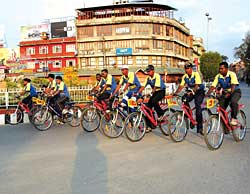 Pedalling peace