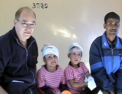 Rabina and Rabin in hospital