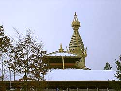 Snow on Swayambhu