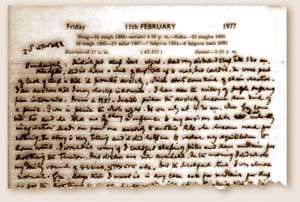"As long as I can write, there will be no maddening depression."