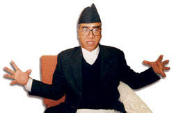 "If the Maoists surrender their arms, we will talk again."