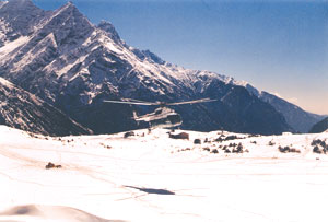 Air war over Lukla