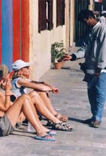 Teasing tourists