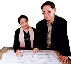 An architect couple have been leaving their mark on our cityscape for 25 years. And they are going strong.