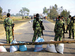 Roadblock to peace