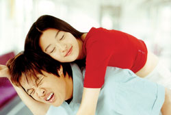 Girl beats boy