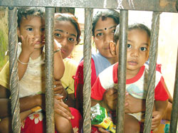 Babies behind bars