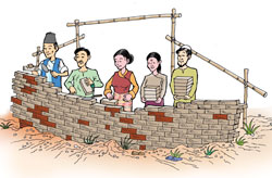 Brick by brick