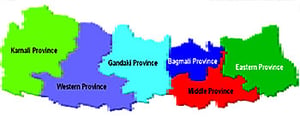 Six equal provinces