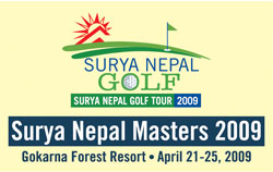 Golfers in the valley