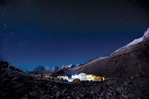Khumbu after nightfall