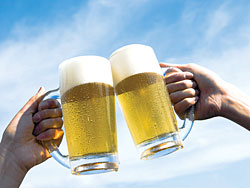 A long, tall glass