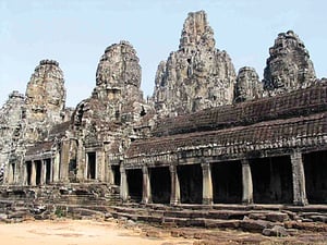 Looking east