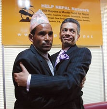 Nepalis helping Nepalis