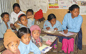 Womanpower stays home to teach, as manpower migrates
