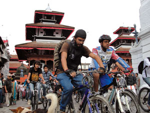 Pedalling for roads