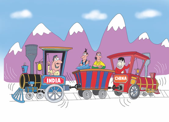 India-China rail race