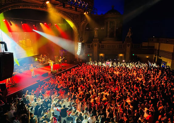Nepathya performs at the Forum in Melbourne.