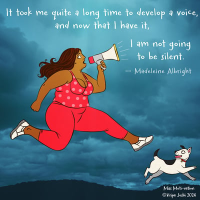 It took me quite a long time to develop a voice