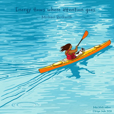Energy flows where attention goes