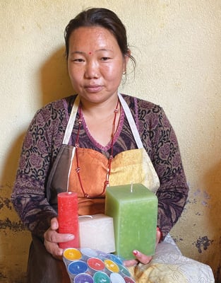 Lighting up her darkness