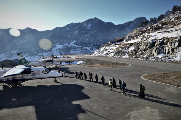 Second winter snow in Nepal grounds planes